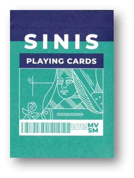 Sinis (Turquoise) Playing Cards by Marc Ventosa