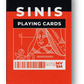 Sinis (Raspberry and Black) Playing Cards by Marc Ventosa