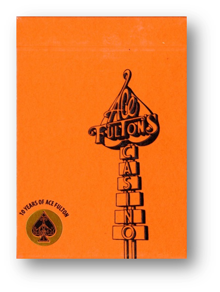 ACE FULTON'S 10 YEAR Anniversary Sunset Orange Playing Cards