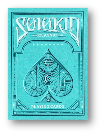 Solokid Cyan Playing Cards by Bocopo