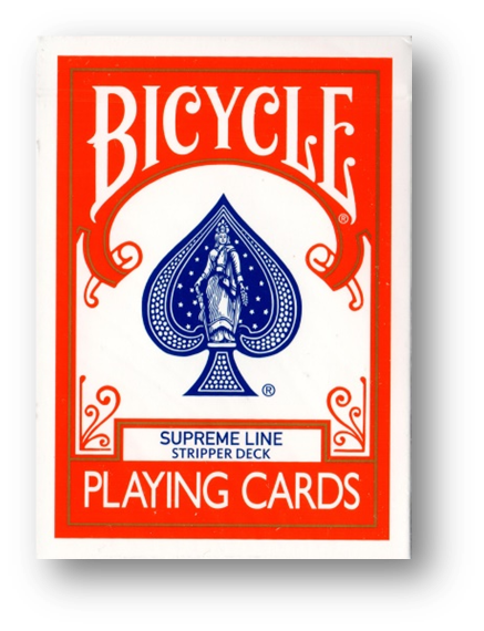 Bicycle - Supreme Line - Stripper Deck - Red back