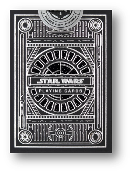 Star Wars Dark Side Silver Edition Playing Cards (Graphite Grey) by theory11