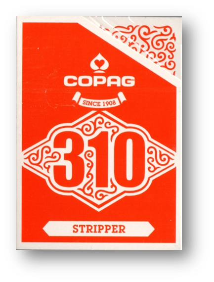 COPAG 310 Playing Cards - STRIPPER DECK RED - Slim Line