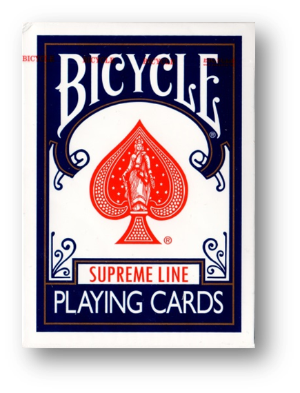 2 Deck Set Bicycle Supreme Line Rider Back Poker Karten (Blue and Red)