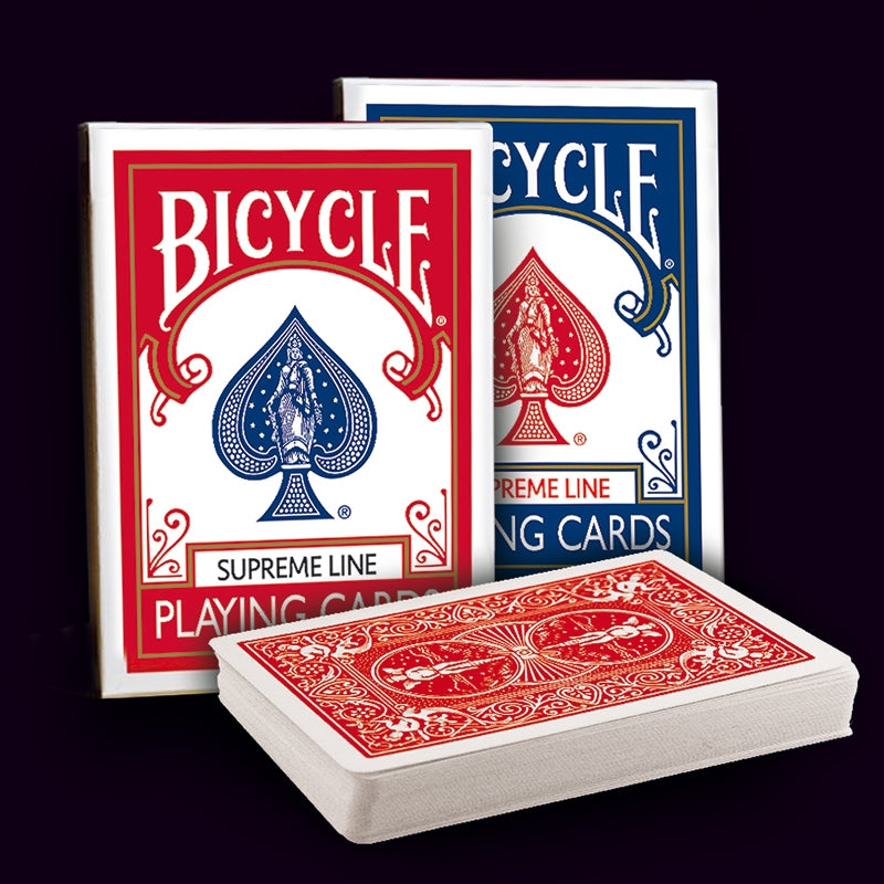 2 Deck Set Bicycle Supreme Line Rider Back Poker Karten (Blue and Red)