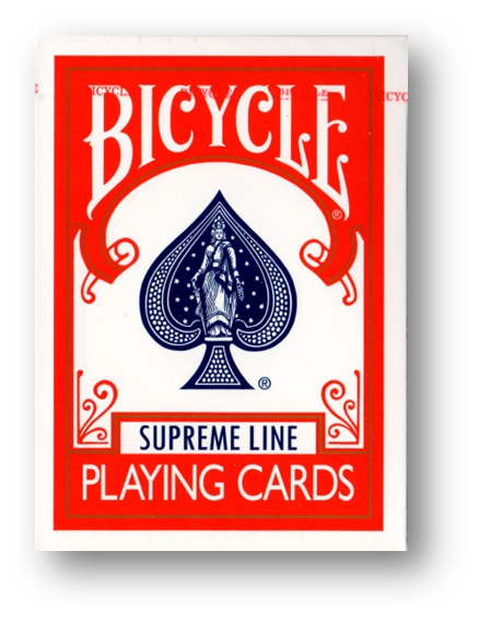 2 Deck Set Bicycle Supreme Line Rider Back Poker Karten (Blue and Red)