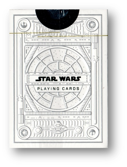 Star Wars Light Side Silver Edition Playing Cards (White) by theory11