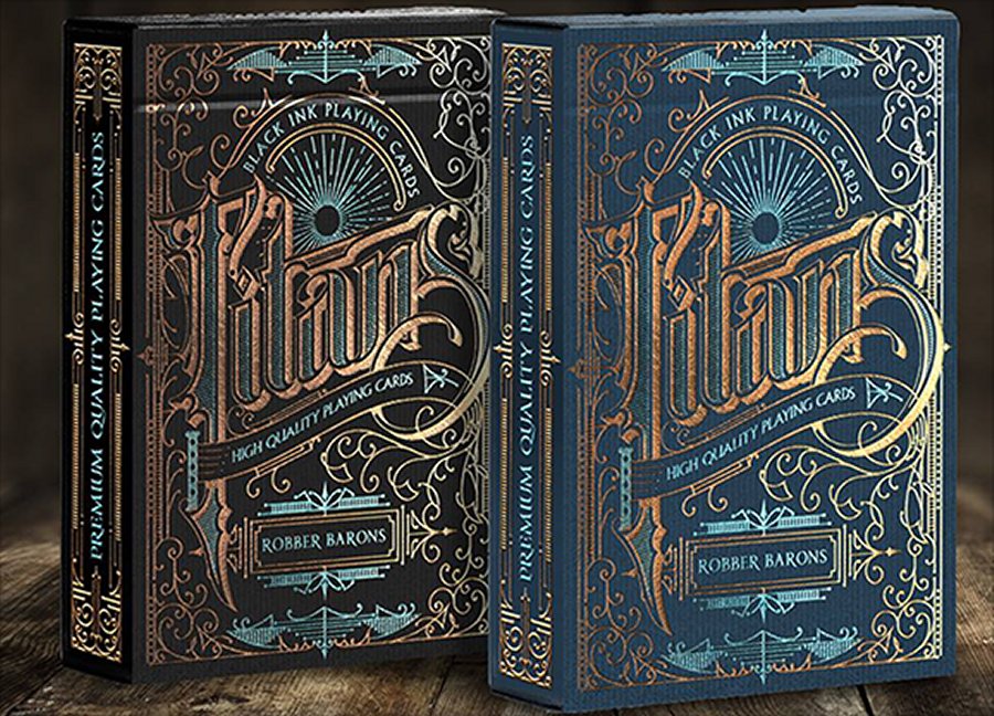 Titans Robber Baron (Blue) Playing Cards by Jody Eklund