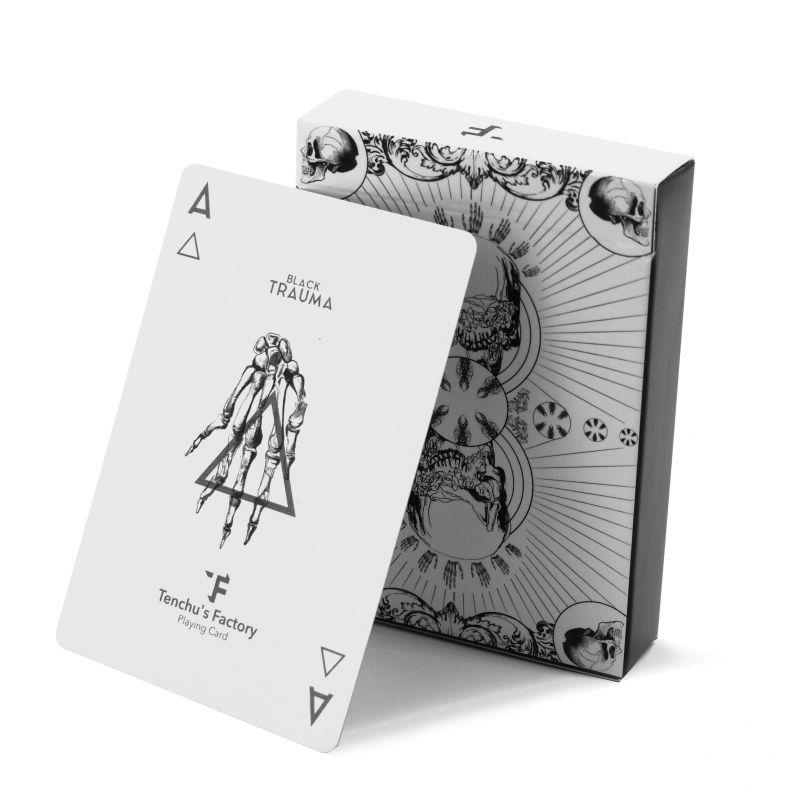 Trauma White Playing Cards