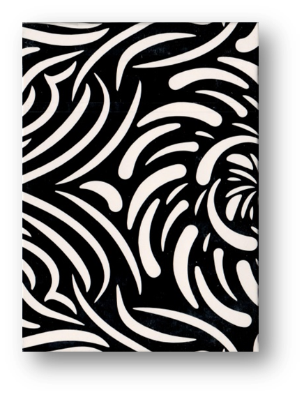 Turbulence (Black) Playing Cards