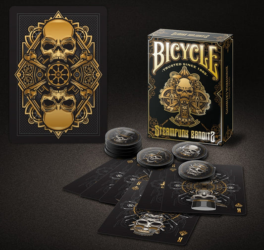 Bicycle Steampunk Deck (Black) by Gamblers Warehouse