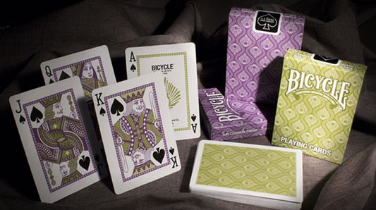 Peacock PURPLE Deck - Bicycle Poker Cards