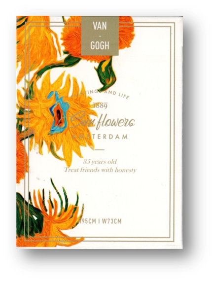 Van Gogh - Sunflowers Borderless Playing Cards