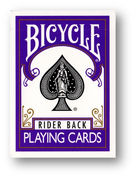 Bicycle - Poker Rider - Violet back