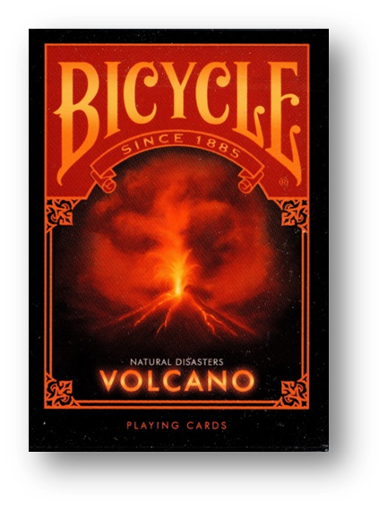 Bicycle - Natural Disasters Playing Cards - Volcano