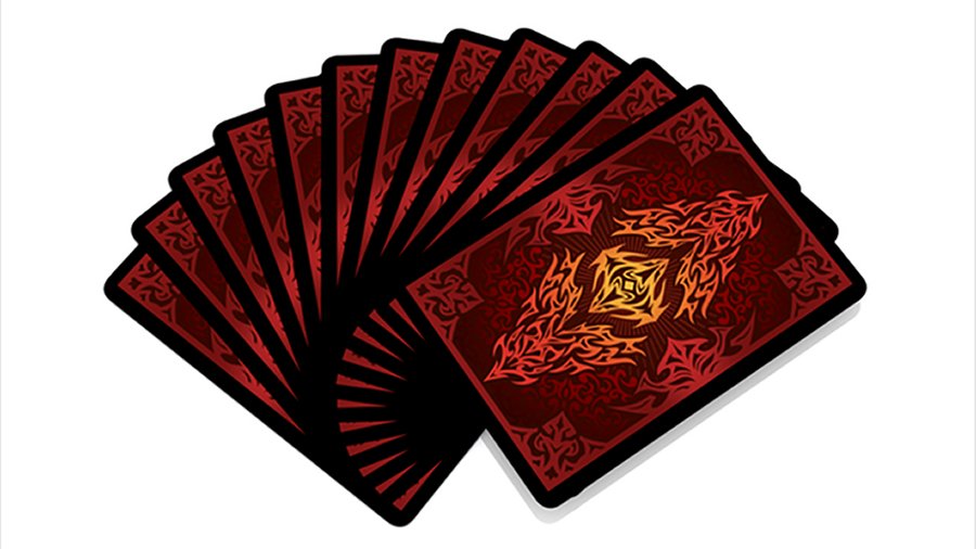 Bicycle - Natural Disasters Playing Cards - Volcano