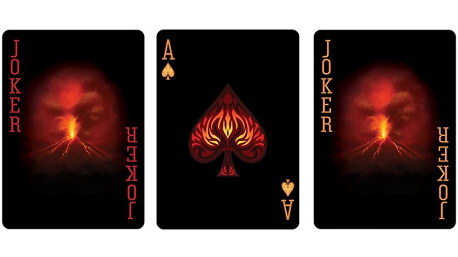 Bicycle - Natural Disasters Playing Cards - Volcano