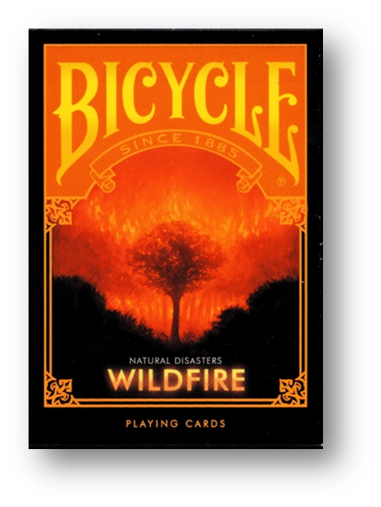 Bicycle - Natural Disasters Playing Cards - Wildfire