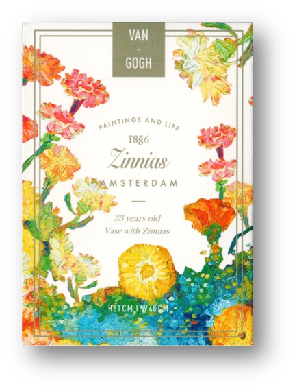 Van Gogh - Zinnias Borderless Playing Cards