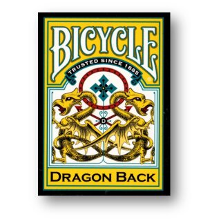 Bicycle Dragon Yellow by Gamblers Warehouse
