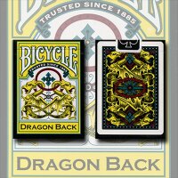Bicycle Dragon Yellow by Gamblers Warehouse