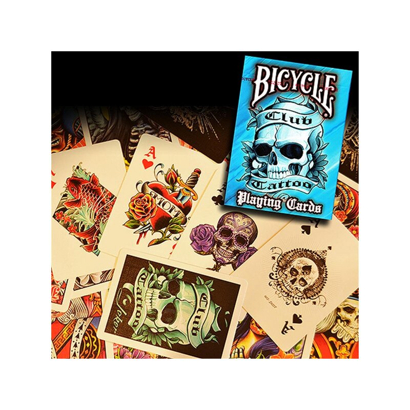 Bicycle Club Tattoo Playing Cards Blue 