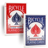 2 Decks (1 x rot / 1 x blau ) Bicycle 807 Rider Back Poker Karten - Old Tuck Case