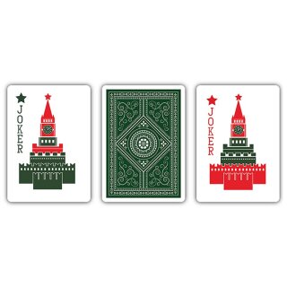 Custom Designed Playing Cards Unique Collectable Russian Folk Art Limited Edition Printed by USPCC Magic Tricks Black