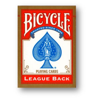 League Back - Bicycle Playing Cards RED