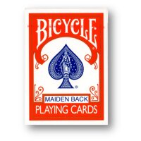 Bicycle Maiden Back (Red) Playing Cards