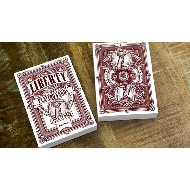 Liberty Red Standard Edition Playing Cards by Kings Wild Project 