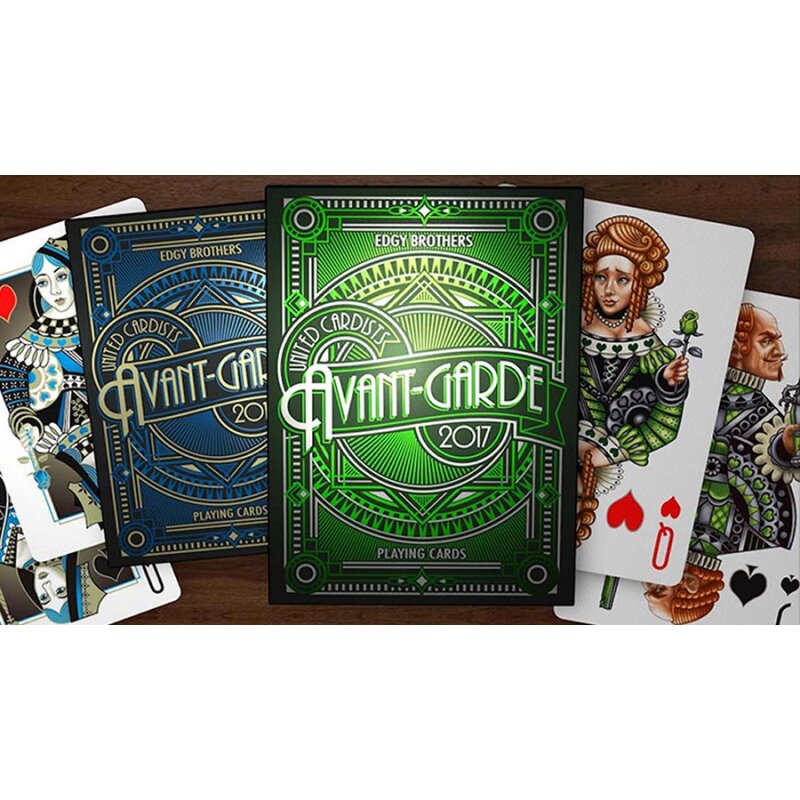 Green and Gold Playing Cards Poker Spielkarten Cardistry NOC Out
