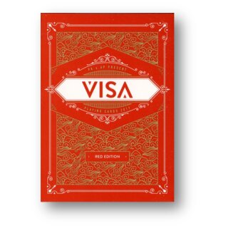 VISA Playing Cards RED