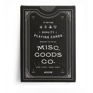 Black Deck of Playing Cards by MISC GOODS