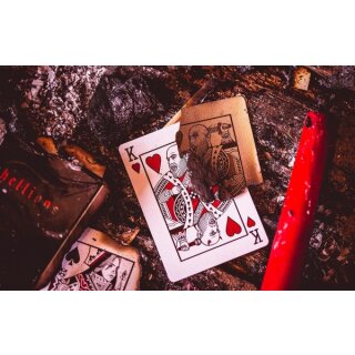 Zaubertricks und Props SOLOMAGIA Red Hellions Playing Cards Black Tuck