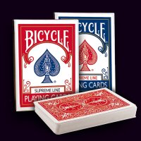 2 Deck Set Bicycle Supreme Line Rider Back Poker Karten (Blue and Red)