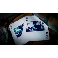 Sinis (Turquoise) Playing Cards by Marc Ventosa