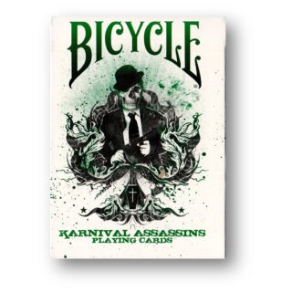 Karnival Assassin Green Bicycle Playing Cards