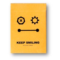 Keep Smiling Pearl Gold V2 Playing Cards by Bocopo