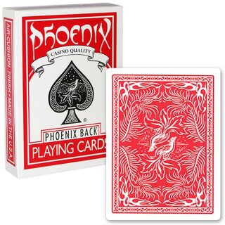 2 x Phoenix Deck Poker Spielkarten Cardistry 1 x Rot / 1 x Blau 