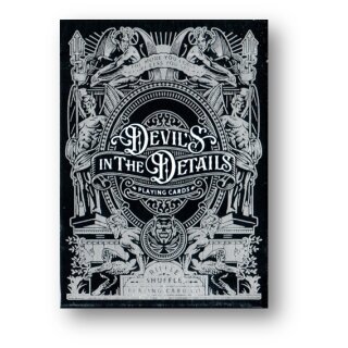 Devils in the Details Sinful Silver Playing Cards by Riffle Shuffle