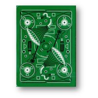 Soundboards V4 Green Edition Playing Cards by Riffle Shuffle