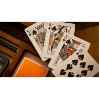 Lounge Edition in Hangar (Orange) by Jetsetter Playing Cards