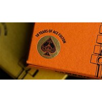 ACE FULTONS 10 YEAR Anniversary Sunset Orange Playing Cards