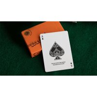 ACE FULTONS 10 YEAR Anniversary Sunset Orange Playing Cards