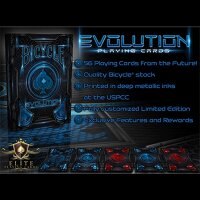 Evolution Deck (Blue) Bicycle by ELITE Playing Cards